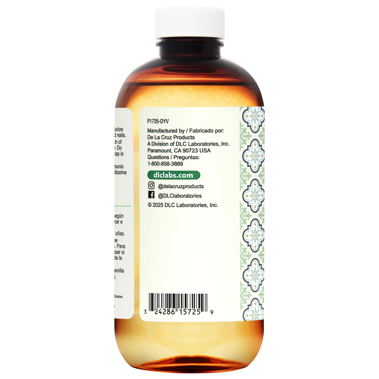 De La Cruz® Castor Infused with Avocado Hair and Skin Oil Blend 8 FL. OZ. (236 mL) - Image 3