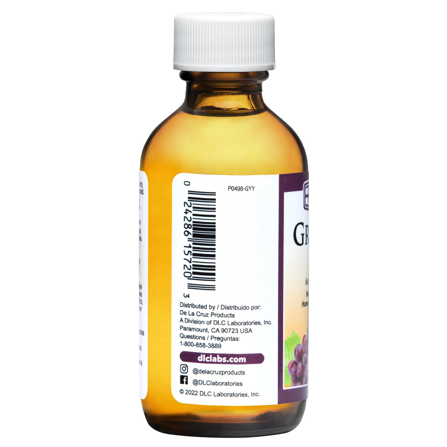 De La Cruz Grapeseed Oil - Natural Expeller Pressed Grapeseed Oil for Skin and Hair - Lightweight Body Oil for Dry Skin 2 FL. OZ. (59 mL) - Image 7