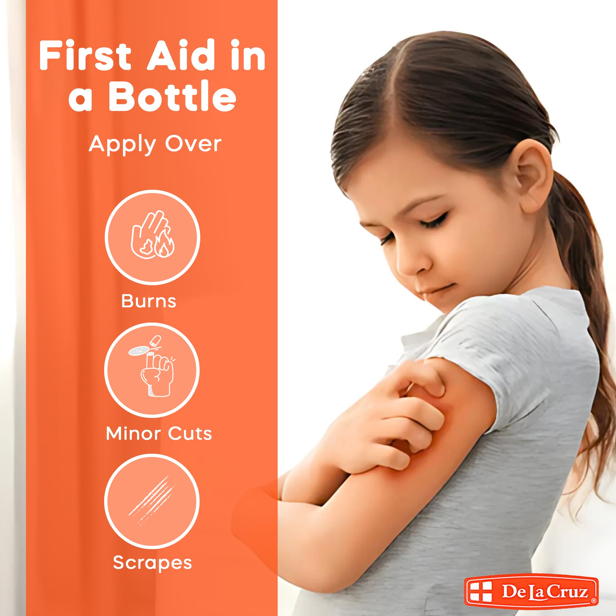 De La Cruz Merthiolate Tincture Antiseptic - First Aid for Minor Cuts, Scrapes and Burns - Mercury-Free Formula Safe for The Entire Family (6 Bottles) - Image 3
