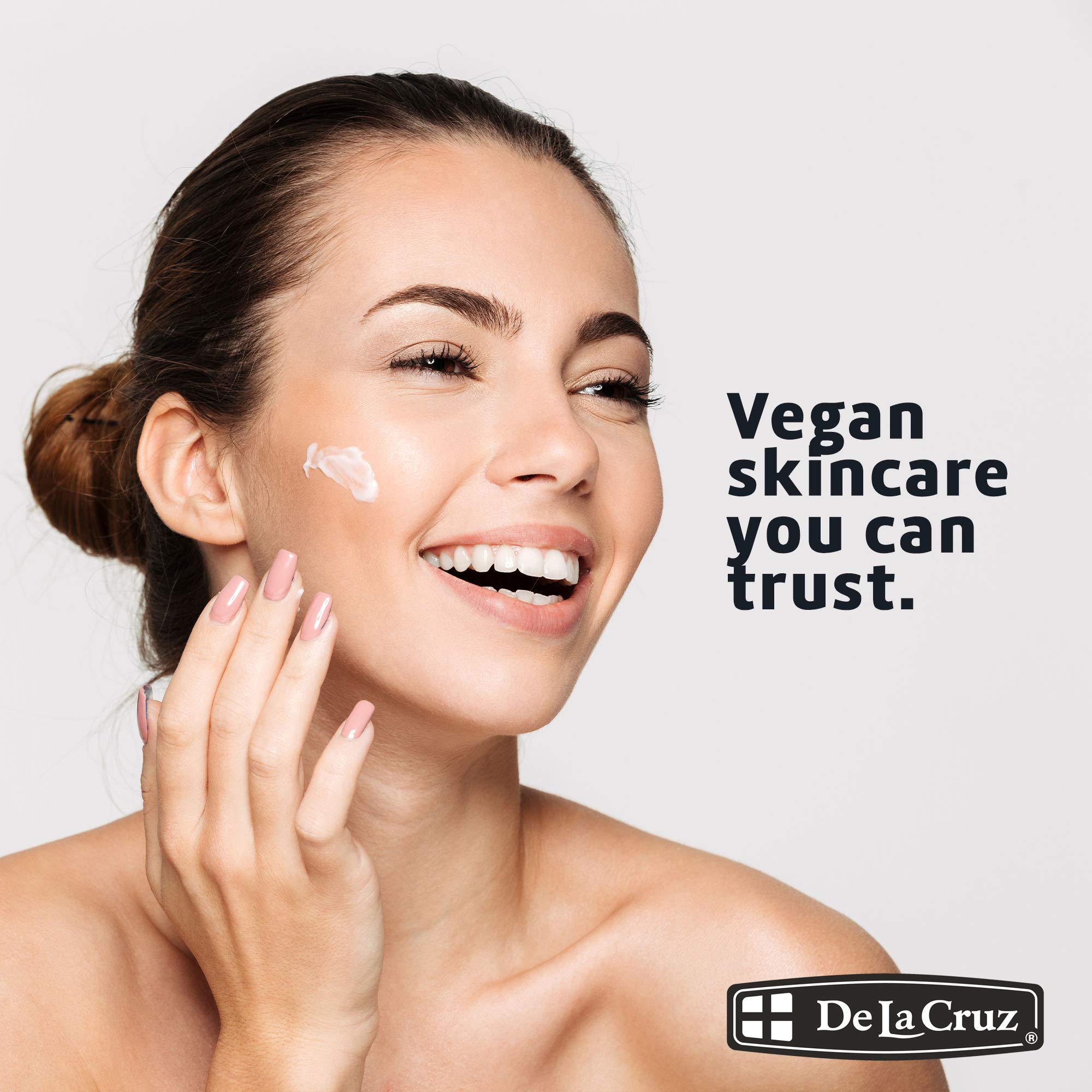 De La Cruz Vitamin E Cream Moisturizer for Face and Neck - Moisturizing Skin Care for All Skin Types - Made in USA, 2.6 oz Tube - Image 5